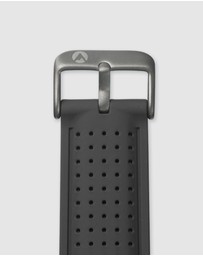 Maxum - Raglan Band Black Silicone Strap Gunmetal Buckle