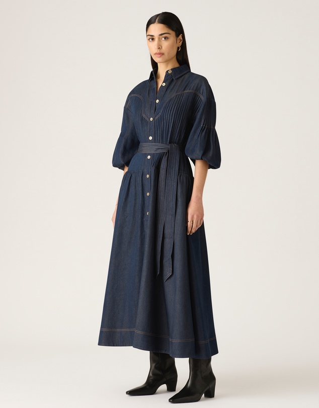 MOS The Label - Cleo Denim Shirt Dress