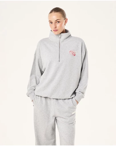 P.E Nation - Snap Quarter Zip Sweatshirt
