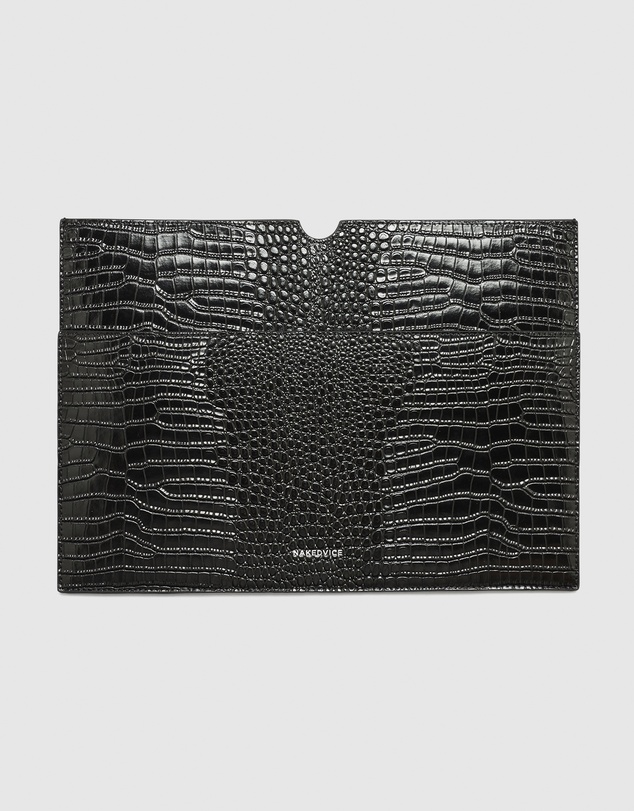 Nakedvice - The Bass Black Croc Laptop Sleeve
