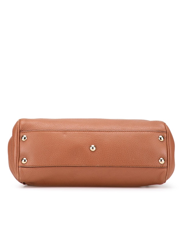 Pre-Loved by Azura Reborn - Pre-Loved Small Calfskin Bamboo Shopper Satchel
