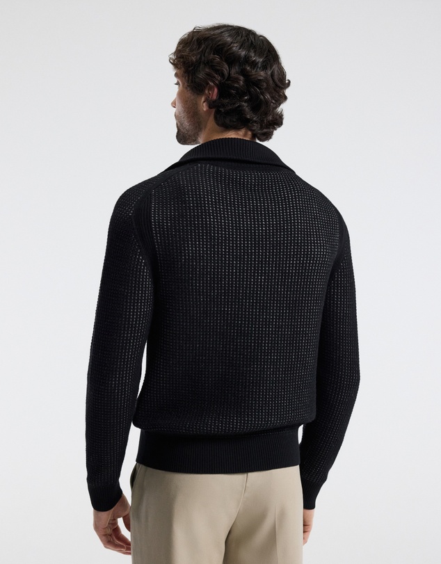 Calibre - Quarter Zip Merino Wool Sweater Black