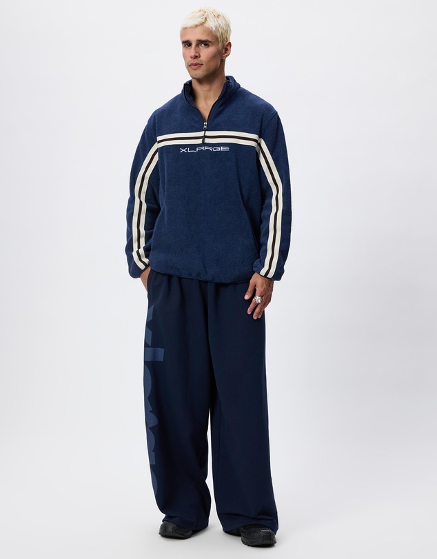 X-Large - Stripe Polar Fleece 1/4 Zip