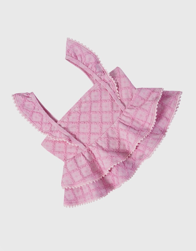Aqua Blu Kids - Stepping Stones Pink Frill Bikini Set - Kids