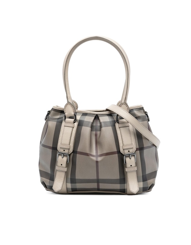 Pre-Loved by Azura Reborn - Pre-Loved Small Smoke Check Coated Canvas Northfield Satchel