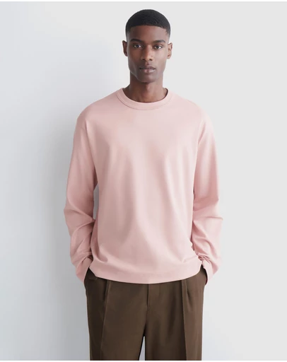 COS - Relaxed Jersey Interlock LS T-Shirt