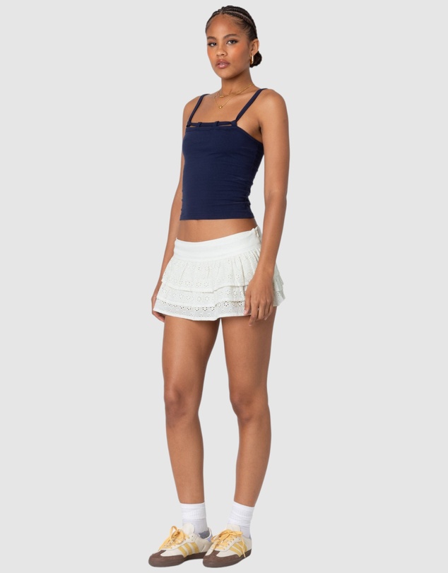 EDIKTED - Looped Neckline Tank Top