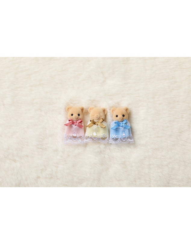 Sylvanian Families - Biscuit Bear Sleepy Triplets