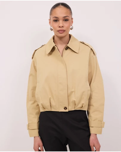 Calli - Jonas Cropped Bomber Jacket