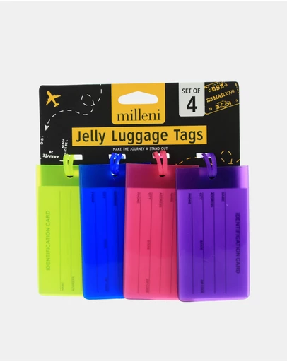 Milleni - Milleni Travel Jelly Luggage Tags (4 PK)