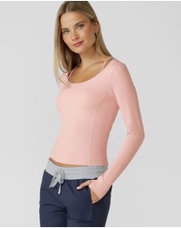 Lorna Jane - Train Warmer Long Sleeve Rib Top
