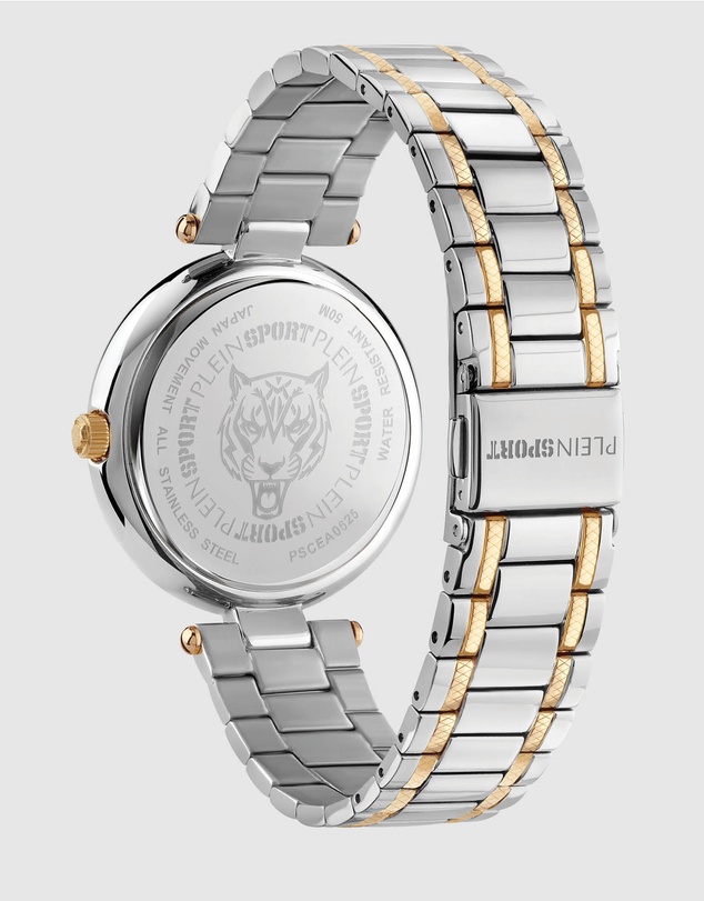 Plein Sport - OPIUM 34mm Silver Tone Analogue Watch