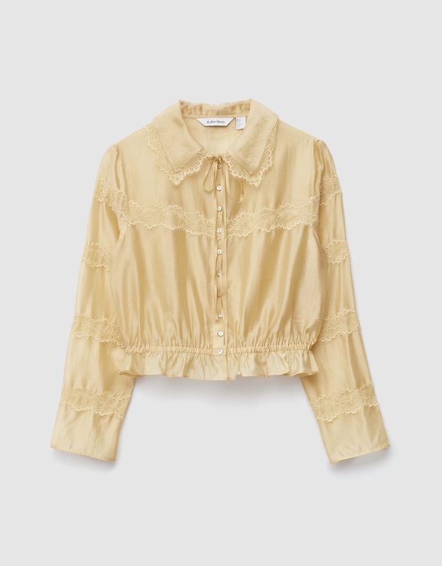 & Other Stories - Long Sleeve Lace Blouse