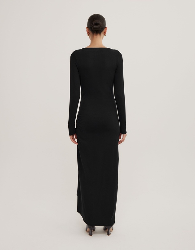 Witchery - Long Sleeve Trim Detail Rib Dress
