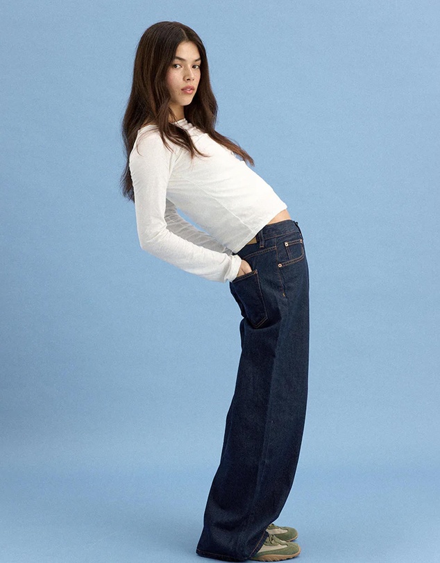 Motel Rocks - Roomy Extra Wide Low Rise Jeans