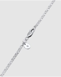 Elli Jewelry - Necklace Curb Modern Basic In 925 Sterling Silver