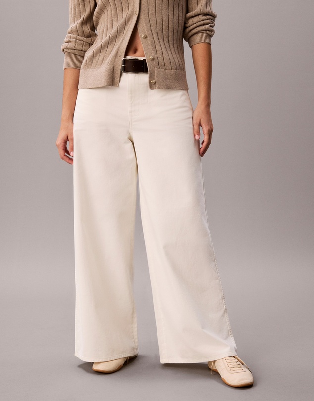 Calvin Klein Jeans - Cotton Twill Wide Leg Pants