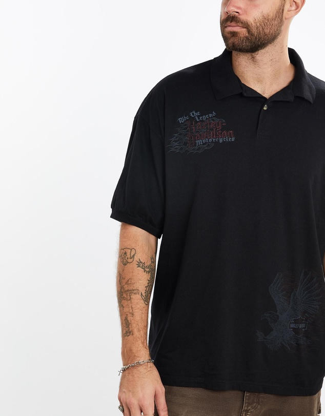 Vintage by The Real Deal - Pre Loved - Vintage Harley Davidson Polo Shirt