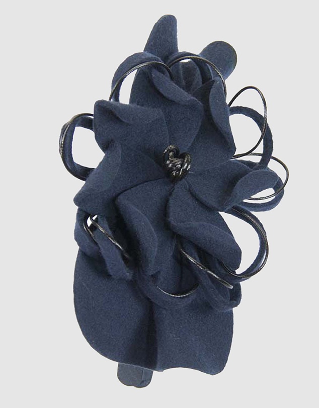 Max Alexander - Felt Navy Flower Winter Racing Fascinator