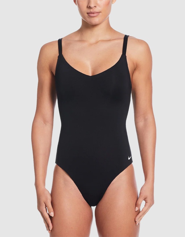 Nike - Essential V-Neck One-Piece Swimsuit