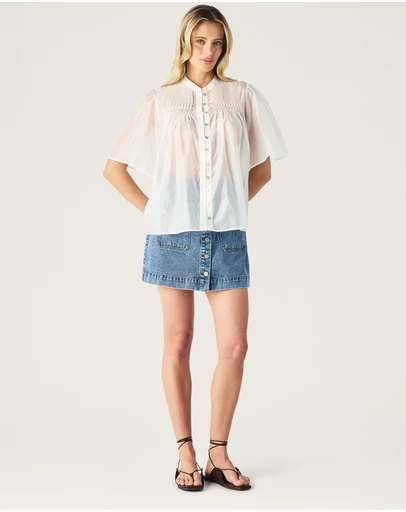 MOS The Label - Romy Short Sleeve Blouse