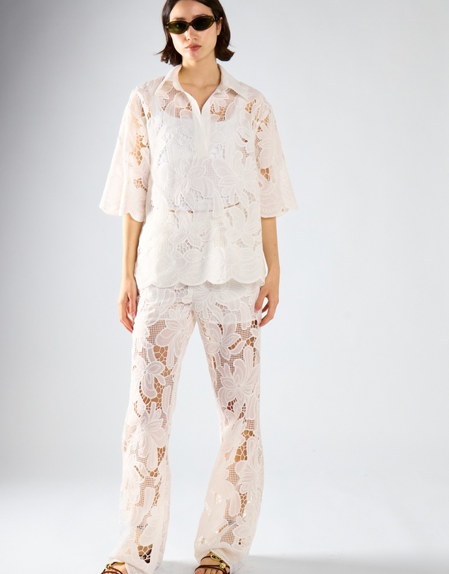 Glamorous - High Waisted Flared Trousers
