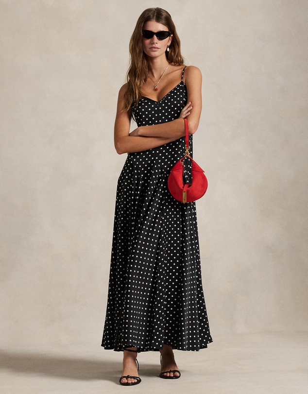 ralph lauren black and white polka dot dress | Dresses | Ralph Lauren Size 8 Slip silhouette Intended to hit below the knee Size 8 has a 37.5 body length Dress length is taken from the center mid Ralph Lauren Polka Dot Mini