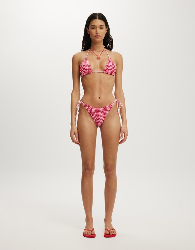 Cotton On Body - Palm Springs Crochet Micro Triangle Bikini Top