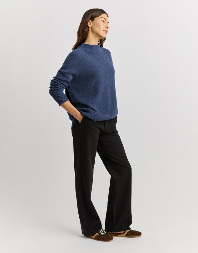 Toorallie - Drop Shoulder Mock Neck