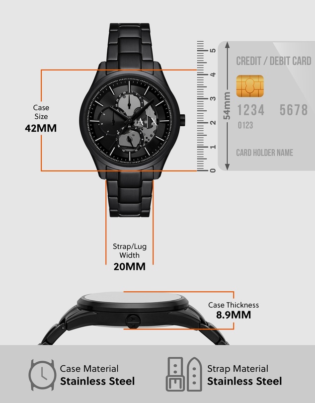 Armani Exchange - Black Chronograph Watch