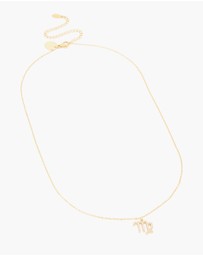 Lovisa - Waterproof Gold Plated Stainless Steel Cubic Zirconia Virgo Zodiac Sign Necklace