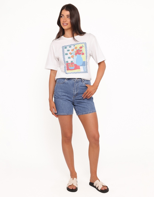 Petal & Pup - Theodore Tee - White Multi