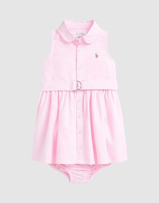 Polo Ralph Lauren - Cotton Oxford Shirtdress & Bloomers (3M-24M)