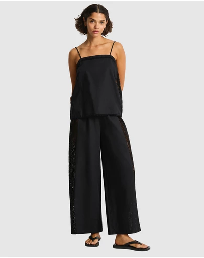 Sea Level Australia - Shore Linen Panelled Shift Cami Top