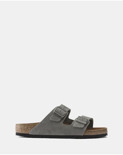 Desert Buck Whale Grey Nubuck Leather