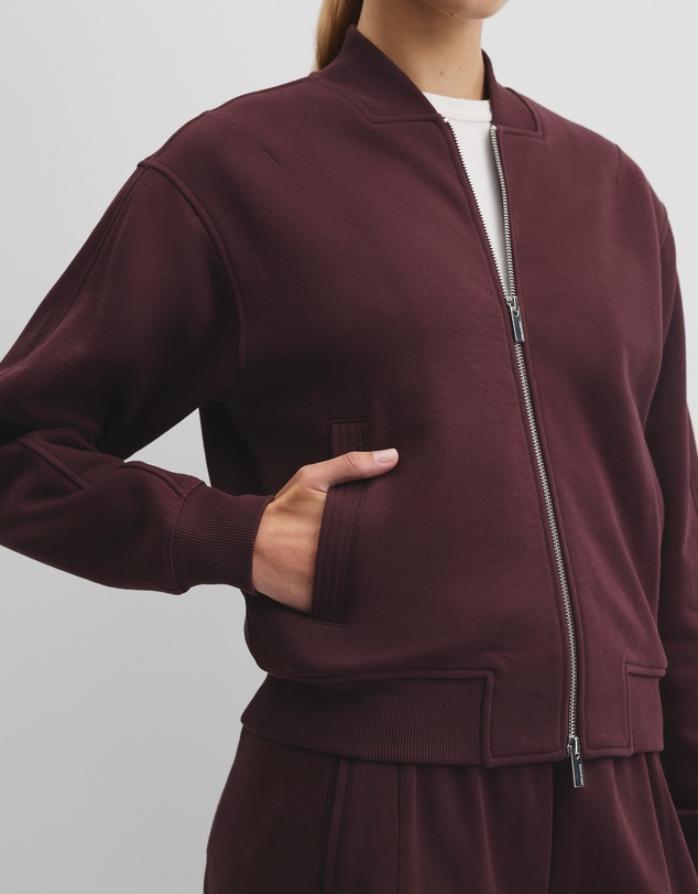 Country Road - Australian Good Earth Cotton Zip Bomber Sweat