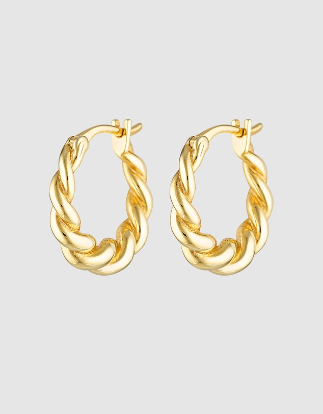 HOUSE OF SLANI - Xenia Twisted Croissant Hoops