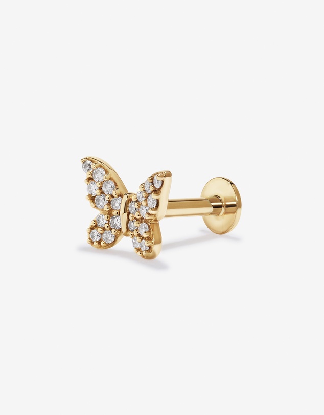 Michael Hill - 0.06TW Butterfly Helix Stud in 10kt Gold