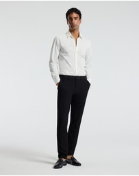Calibre - Textured Knit Stretch Shirt Off White
