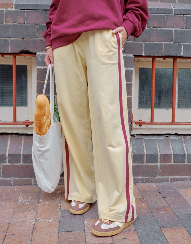 Ceres Life - Gigi Wide Leg Terry Trackpant