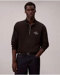 Calvin Klein Jeans - Terry Monologo Quarter Zip Sweatshirt