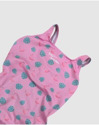 Salty Johnson - Leaves Thick Strap One Piece