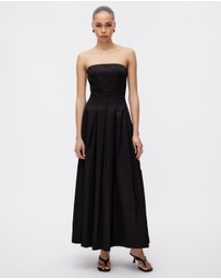 Minima Esenciales - Sableen Pleated Maxi Dress