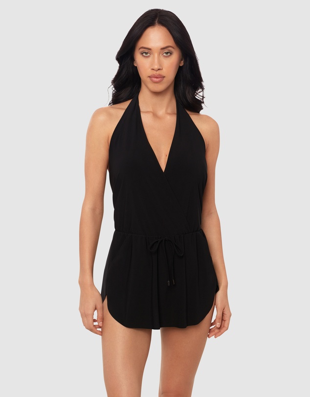 Magicsuit - Ellie Shaping Halter Swimdress With Pockets