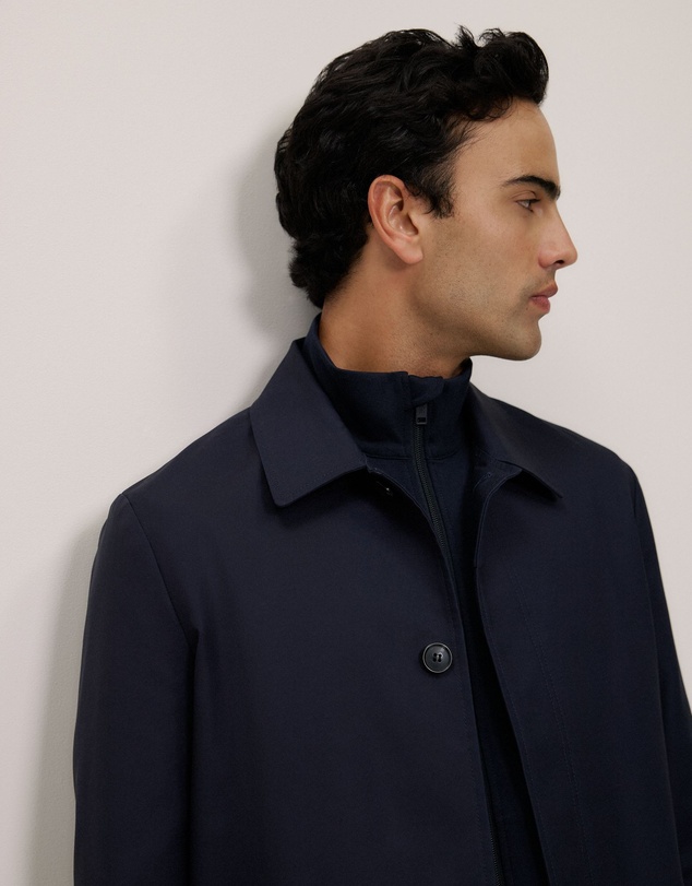 Trenery - Ponte Zip Through Jacket in Navy