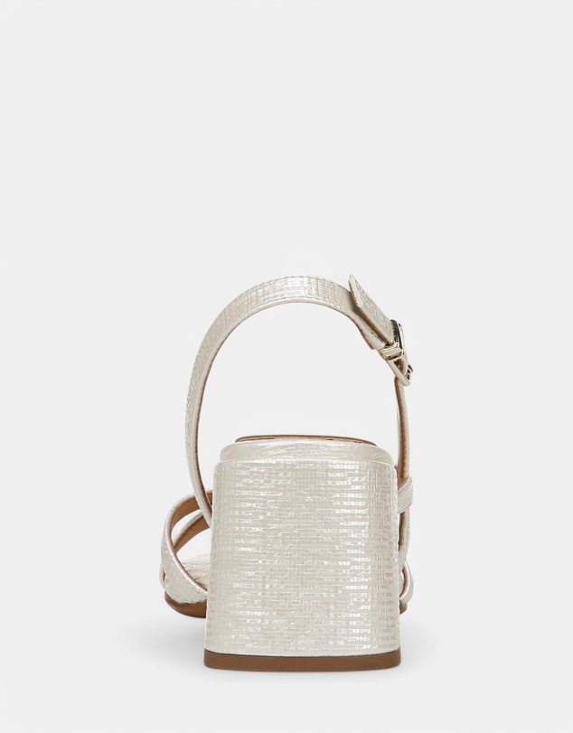 Naturalizer - Demi Block Heel Dress Sandal - Pearl White