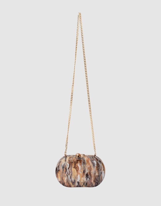 Olga Berg - Maeve Marble Clutch