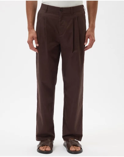 AERE - Leon Relaxed Pleated Pants