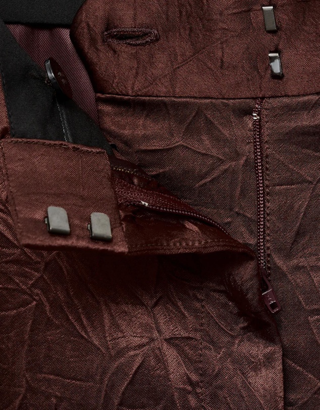 M.N.G - Straight-Leg Crinkled-Effect Trousers