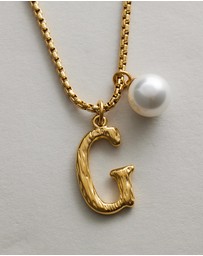 Zahar - Pearl Letter G Necklace